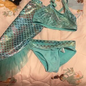 Wonder Nation Aqua Mermaid Swim Set